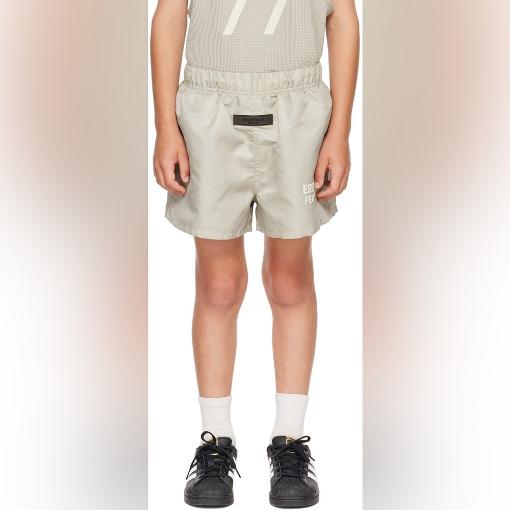 NWT Essentials Kids Gray Nylon Shorts | Size 4/5